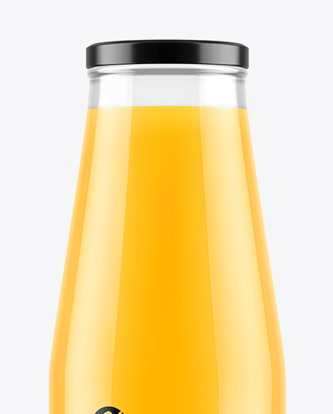 Orange Juice Bottle Mockup PSD #2