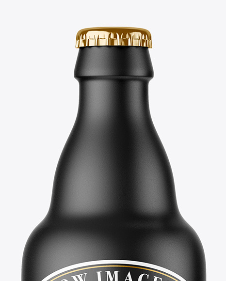 Ceramic Beer Bottle Mockup PSD #2