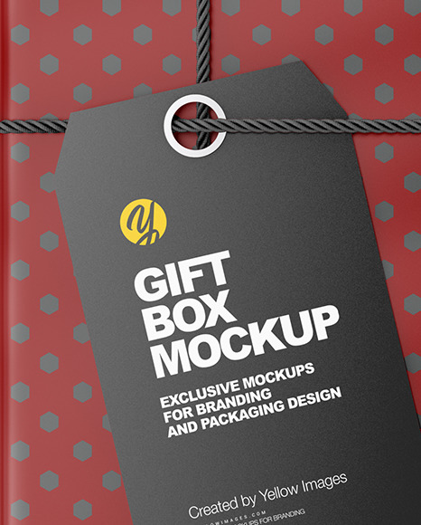 Gift Box Mockup PSD #2