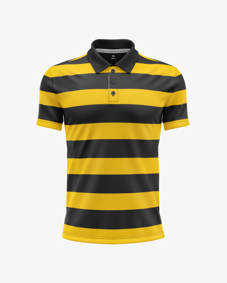 Men s Short Sleeve Polo Shirt Mockup PSD #2
