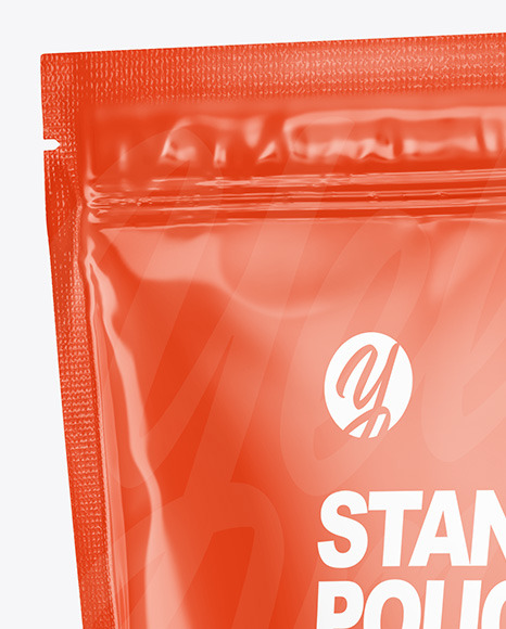Glossy Stand up Pouch Mockup PSD #1