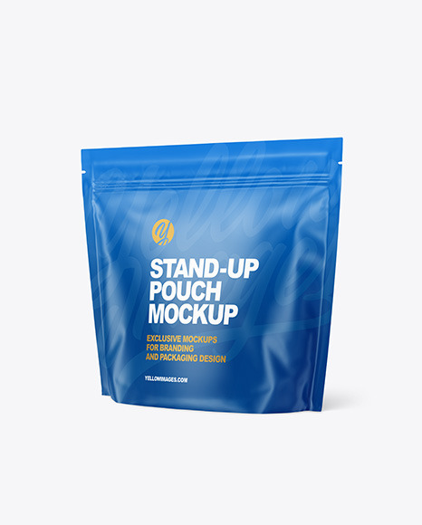 Matte Stand up Pouch Mockup PSD #2