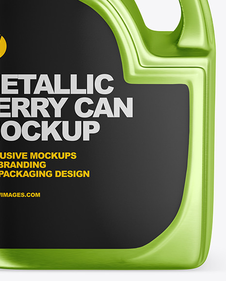 Metallic Jerry Can Mockup PSD #1