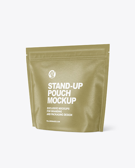 Paper Stand-up Pouch Mockup