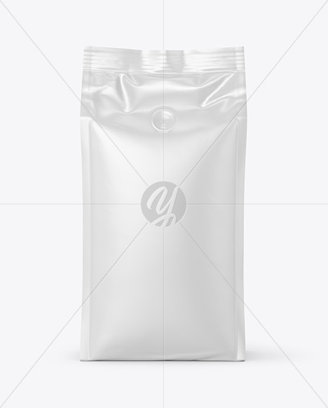 Glossy Coffee Bag Mockup   Front View PSD #3