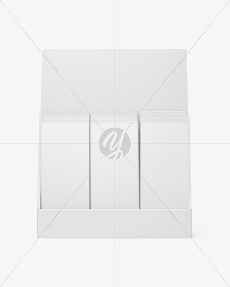 Display Box w  Boxes Mockup   Front View PSD #3