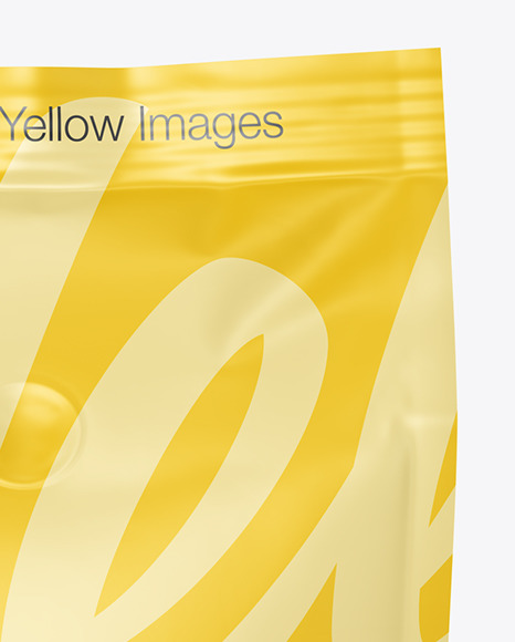 Matte Coffee Bag Mockup   Front View PSD #2