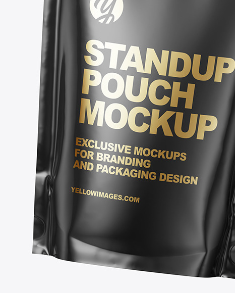 Glossy Stand up Pouch in a Hand Mockup PSD #7
