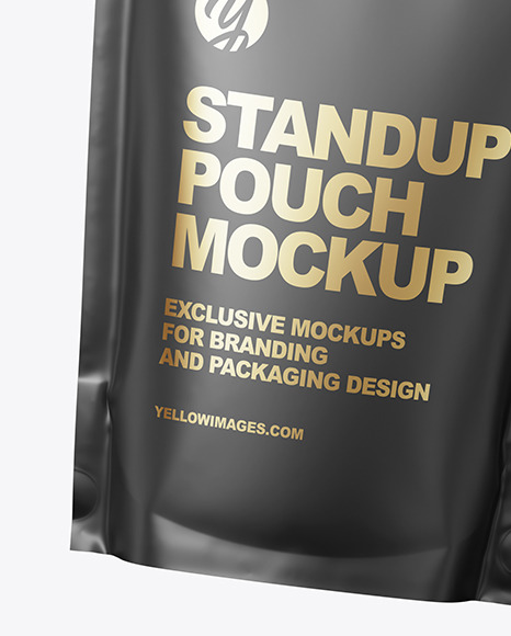 Matte Stand up Pouch in a Hand Mockup PSD #7