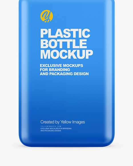 Plastic Square Bottle with Pump Mockup bottle with pump 85784