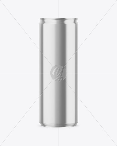 355ml Glossy Metallic Drink Can Mockup PSD #3