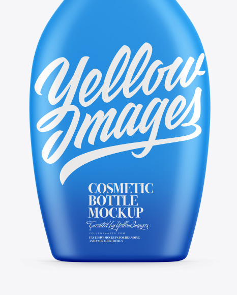 Plastic Shampoo Bottle Mockup PSD #1