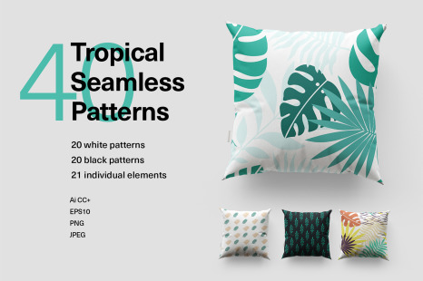 40 Tropical Seamless Patterns