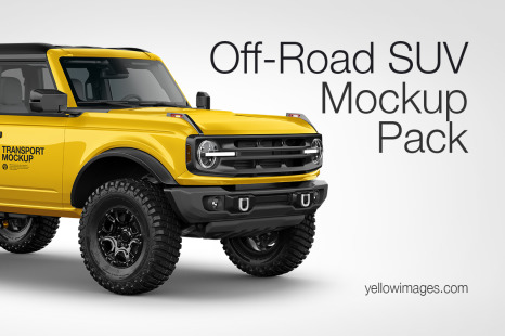 Off-Road SUV Mockup Pack