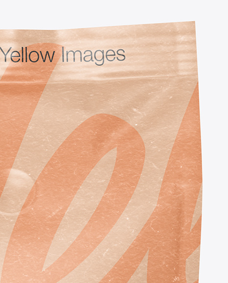 Kraft Coffee Bag Mockup   Front View PSD #2