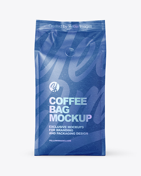 Kraft Coffee Bag Mockup   Front View PSD #6