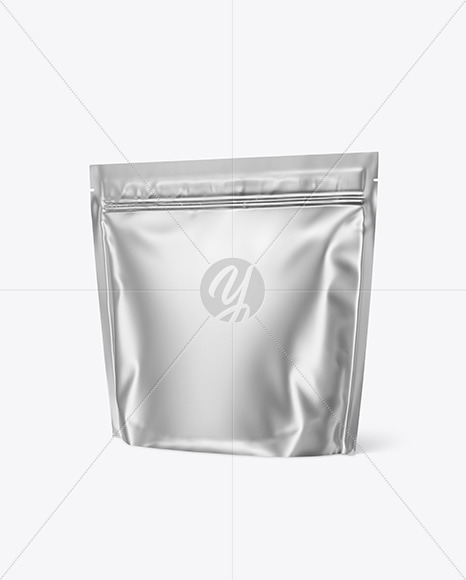 Metallic Stand up Pouch Mockup PSD #3