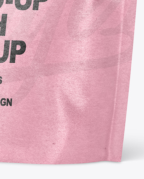 Kraft Paper Stand up Pouch Mockup PSD #6