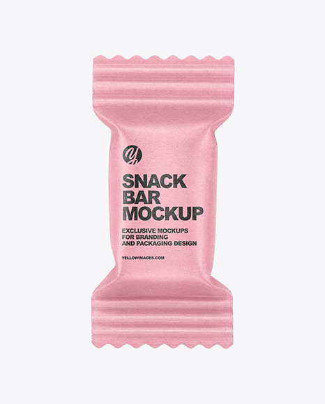 Kraft Paper Snack Bar Mockup PSD #2