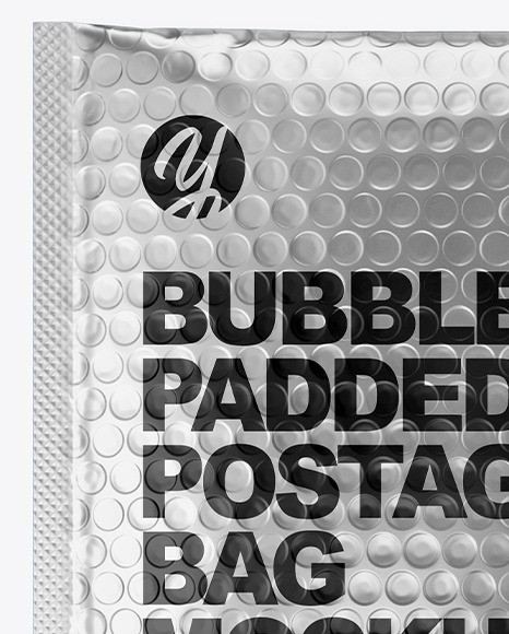 Metallic Postage Bag Mockup PSD #2