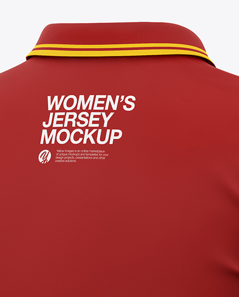 Women s Long Sleeve Polo Shirt Mockup PSD #2