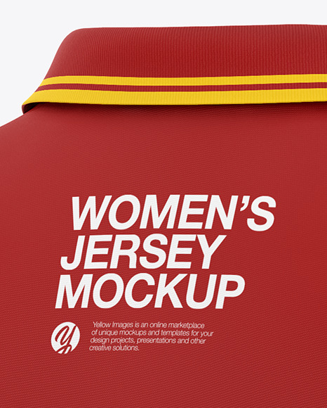 Women s Long Sleeve Polo Shirt Mockup PSD #1