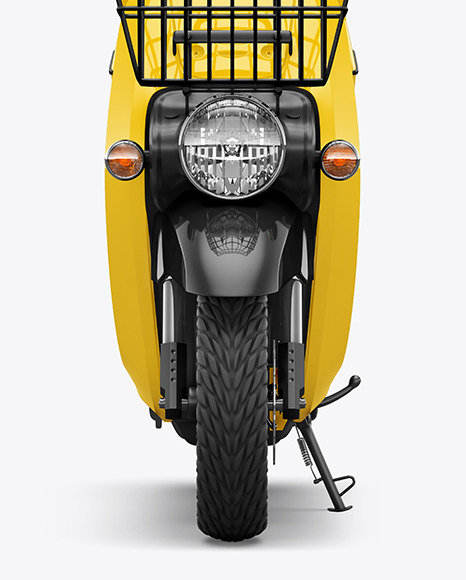 Delivery Scooter Mockup   Front View PSD #2