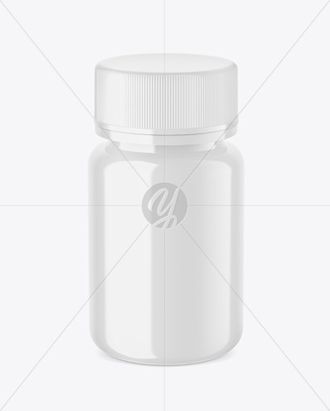 Glossy Pills Bottle Mockup PSD #3