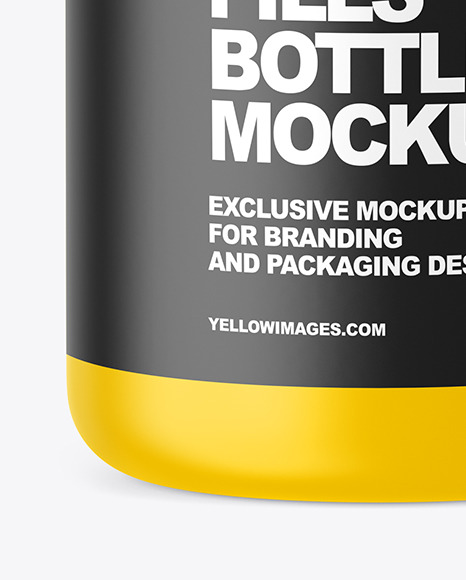 Matte Pills Bottle Mockup PSD #6