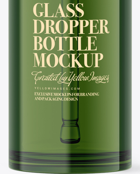 Glass Dropper Bottle with Box Mockup PSD #1