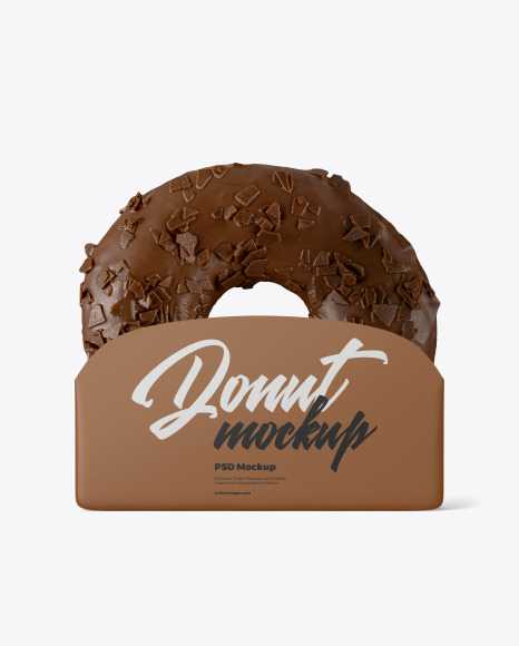 Donut with Holder Mockup PSD #2
