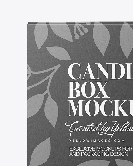 Glossy Candle w  Textured Box Mockup PSD #1