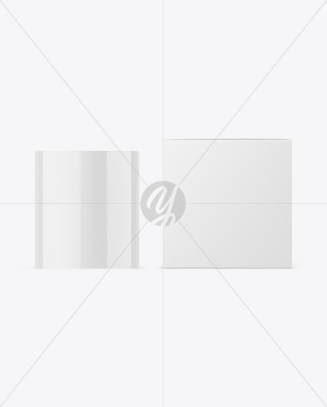 Glossy Candle w  Textured Box Mockup PSD #3