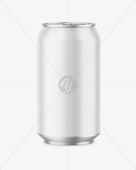 330ml Metallic Drink Can w  Matte Finish Mockup PSD #3