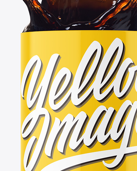 Glossy Mug w  Coffee Splash Mockup PSD #2