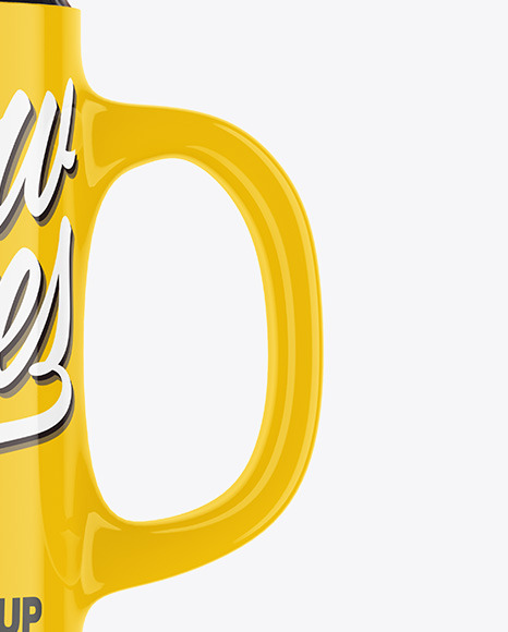 Glossy Mug w  Coffee Splash Mockup PSD #1