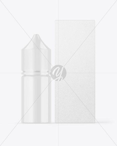 Glossy Dropper Bottle w  Kraft Box Mockup PSD #3