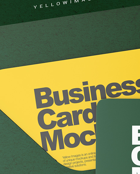 Kraft Paper Cover Business Cards Mockup PSD #2