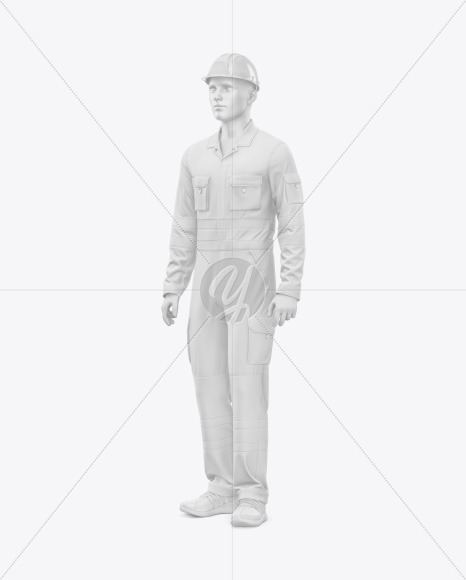 Working Overalls w Mannequin Mockup PSD #3