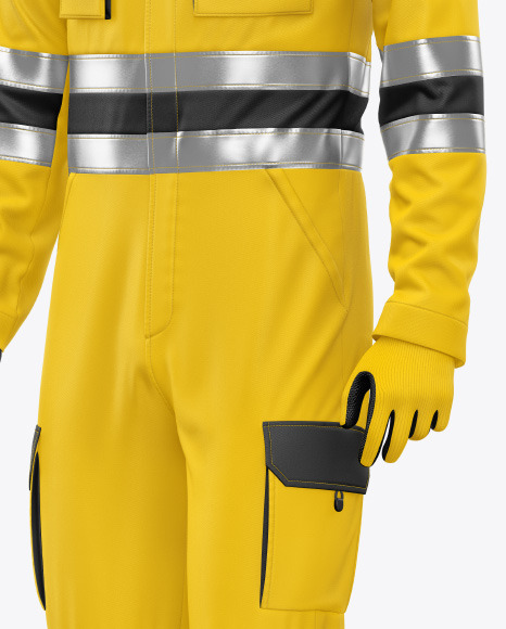 Working Overalls w Mannequin Mockup PSD #1