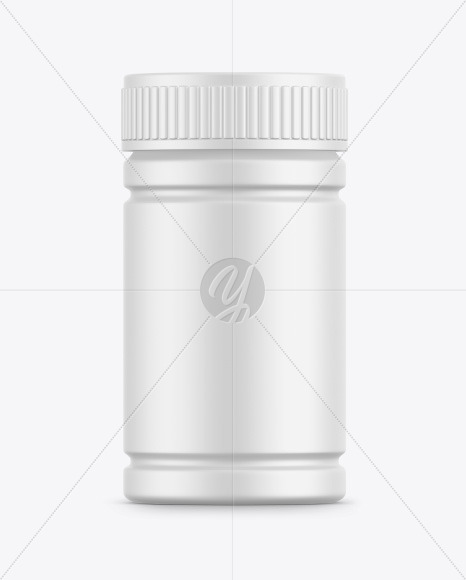 Matte Plastic Pharmacy Jar Mockup PSD #3