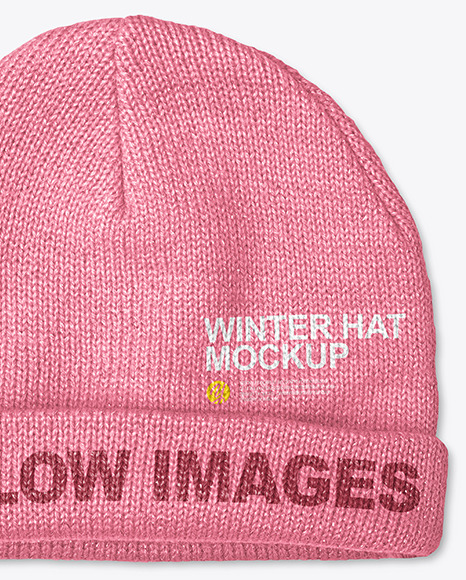 Baby Winter Hat Mockup PSD #1