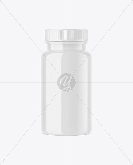 Glossy Pills Bottle Mockup PSD #3