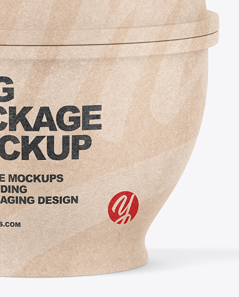 Kraft Paper Egg Package Mockup PSD #6