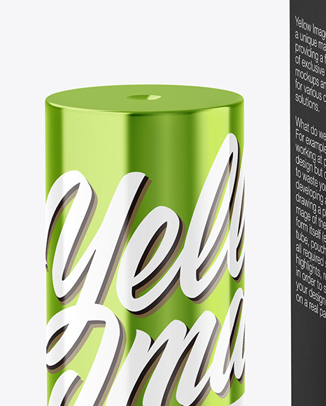 Metallic Lipstick Tube w  Box Mockup PSD #2