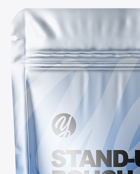 Metallic Stand Up Pouch Mockup PSD #3