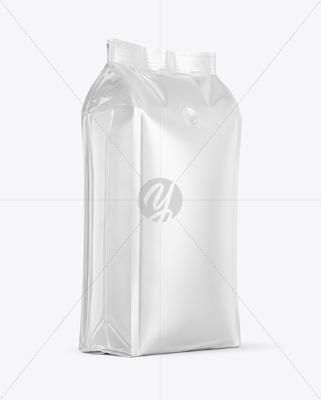 New Free Mockups – Glossy Coffee Bag Mockup – Halfside View – Download Now