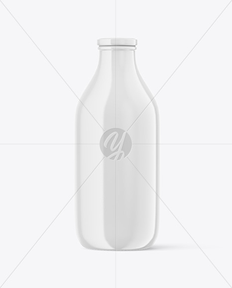 Glossy Ceramic Bottle Mockup PSD #3