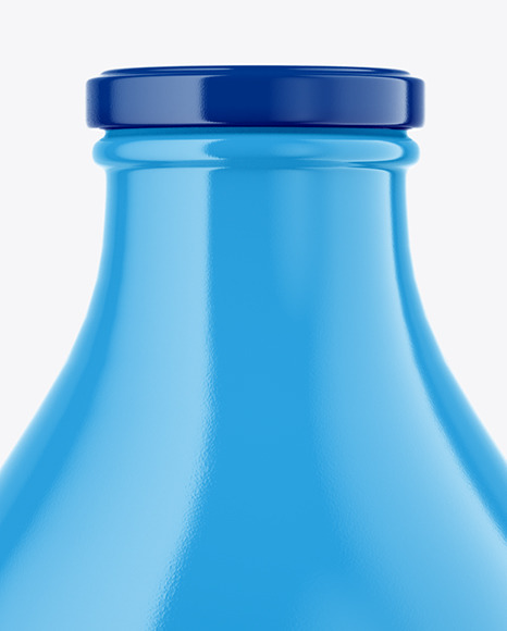 Glossy Ceramic Bottle Mockup PSD #1