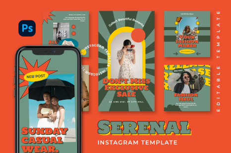 Serenal Instagram Template